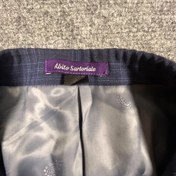 Bartorelli Napoli Blazer Mens 50 Plaid Wool Abito Sartoriale Italy Suit Jacket - Picture 2 of 8